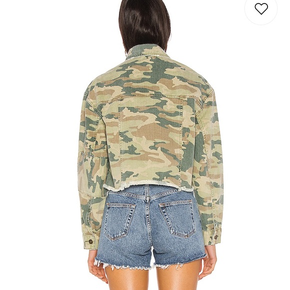 Free People Camo Crop Jacket - Picture 2 of 4